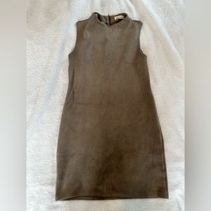 Chloe & Katie Faux Suede Dress